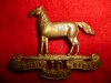 MC29 - 19th Alberta Mounted Rifles Officer's Muted Gilt Cap Badge